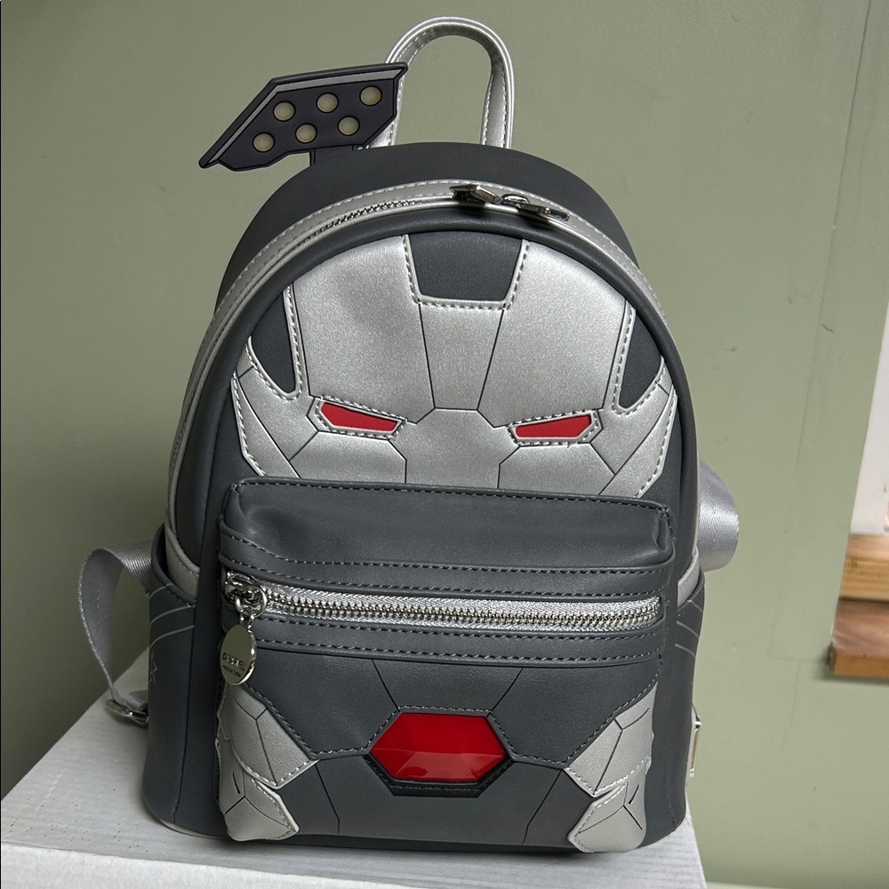 Iron Man Themed Gray and Silver Backpack. New without tags